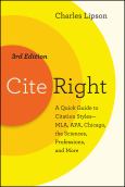 Cite Right, 3rd edition