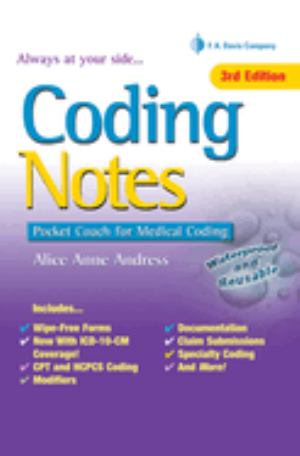 Coding Notes: Pocket Coach for Medical Coding (SKU 1045377324)